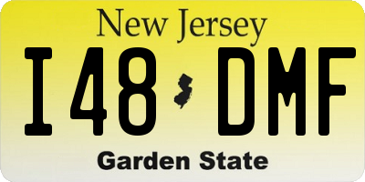 NJ license plate I48DMF