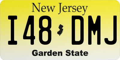 NJ license plate I48DMJ