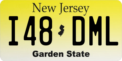 NJ license plate I48DML