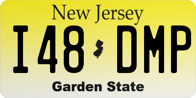 NJ license plate I48DMP