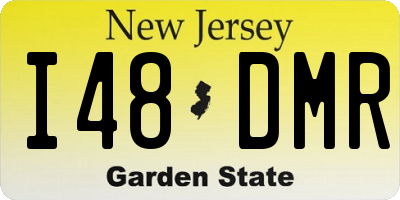 NJ license plate I48DMR