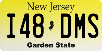 NJ license plate I48DMS