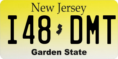 NJ license plate I48DMT