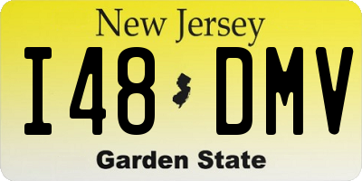 NJ license plate I48DMV