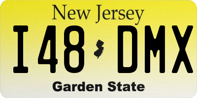 NJ license plate I48DMX