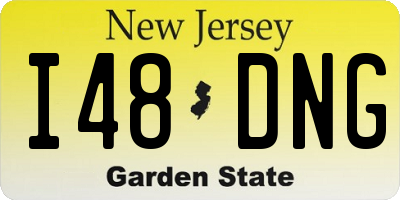 NJ license plate I48DNG