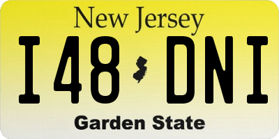 NJ license plate I48DNI