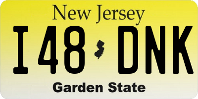 NJ license plate I48DNK
