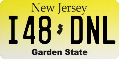 NJ license plate I48DNL