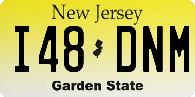 NJ license plate I48DNM
