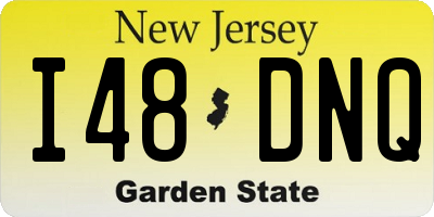 NJ license plate I48DNQ