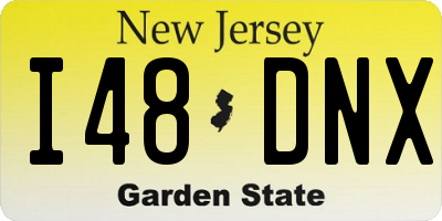 NJ license plate I48DNX