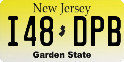 NJ license plate I48DPB