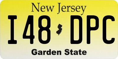 NJ license plate I48DPC