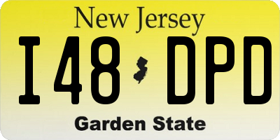 NJ license plate I48DPD
