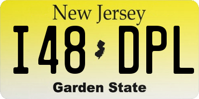 NJ license plate I48DPL
