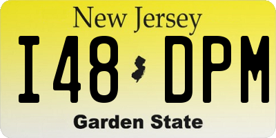 NJ license plate I48DPM
