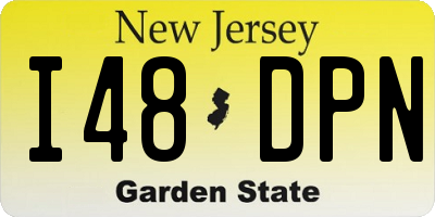 NJ license plate I48DPN