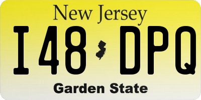 NJ license plate I48DPQ