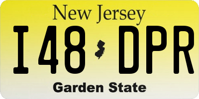 NJ license plate I48DPR