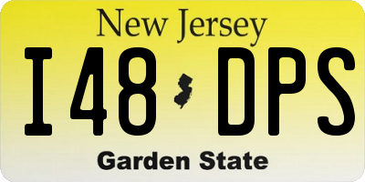 NJ license plate I48DPS