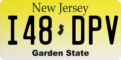 NJ license plate I48DPV