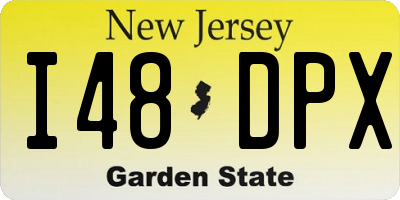 NJ license plate I48DPX