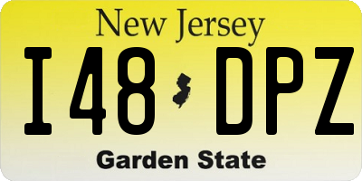 NJ license plate I48DPZ