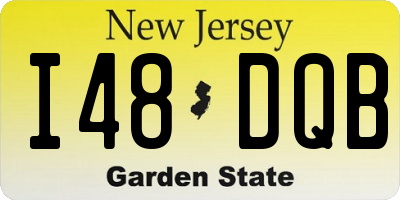 NJ license plate I48DQB