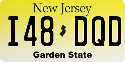 NJ license plate I48DQD
