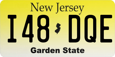 NJ license plate I48DQE