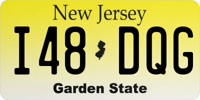 NJ license plate I48DQG
