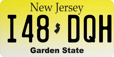 NJ license plate I48DQH