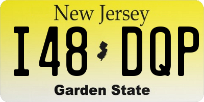 NJ license plate I48DQP