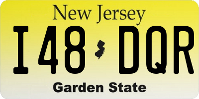 NJ license plate I48DQR