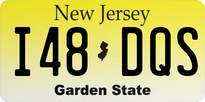 NJ license plate I48DQS