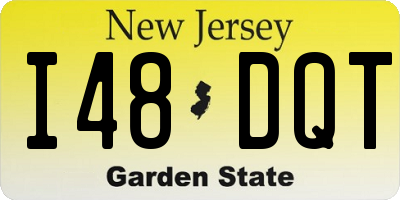 NJ license plate I48DQT