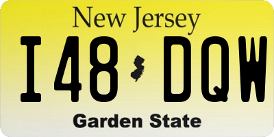 NJ license plate I48DQW