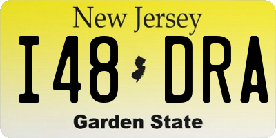 NJ license plate I48DRA