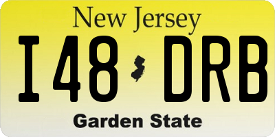 NJ license plate I48DRB