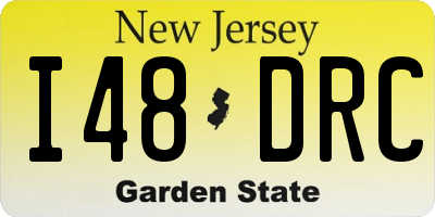NJ license plate I48DRC