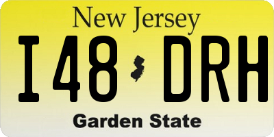 NJ license plate I48DRH