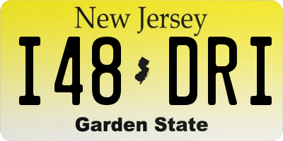 NJ license plate I48DRI