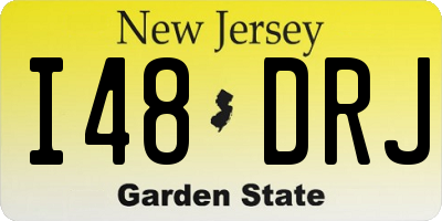 NJ license plate I48DRJ