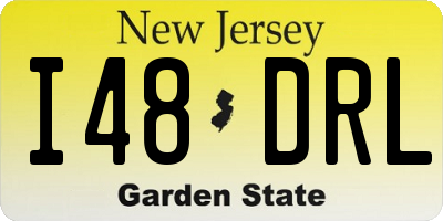 NJ license plate I48DRL