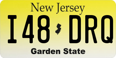 NJ license plate I48DRQ