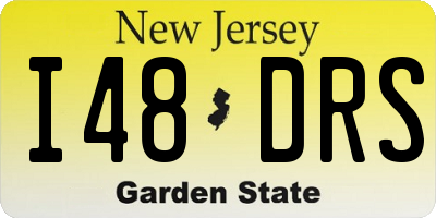 NJ license plate I48DRS