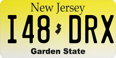 NJ license plate I48DRX
