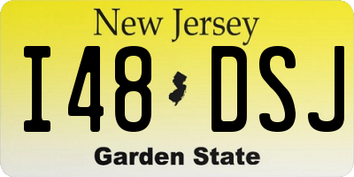 NJ license plate I48DSJ