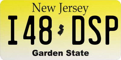 NJ license plate I48DSP